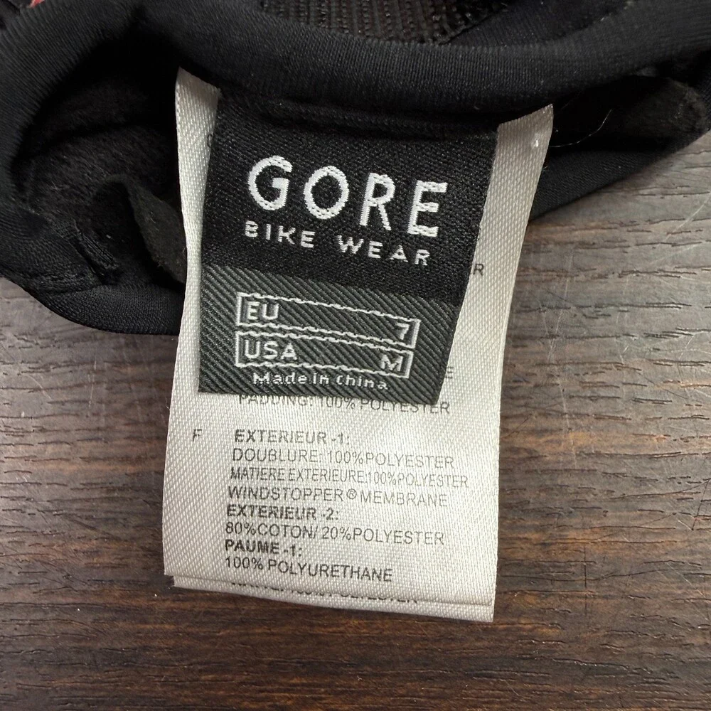 Gorewear Bike Wear Windstopper Split Gloves - Medium Black Lobster Biking